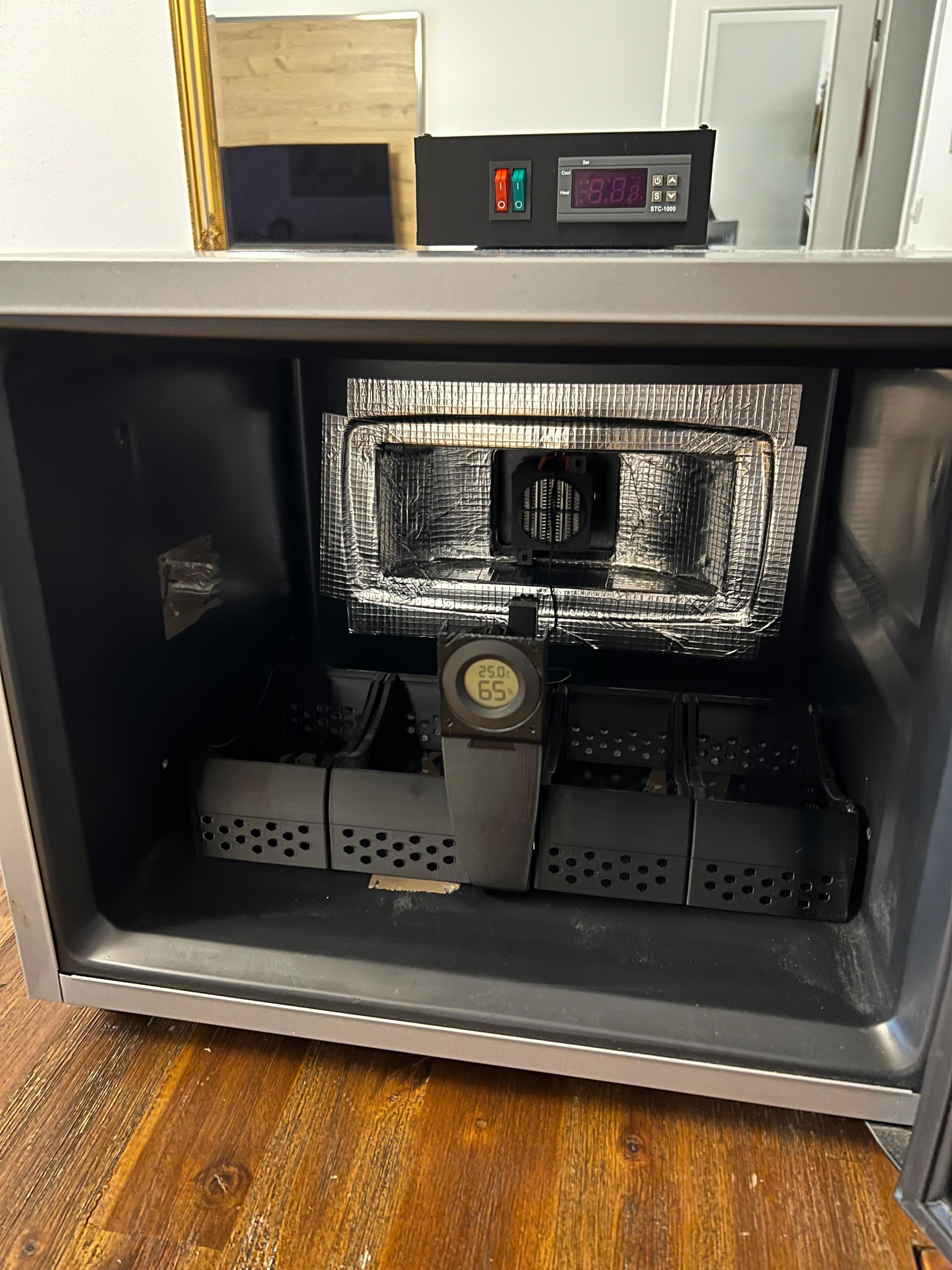 3D-gedruckte ABS-Gehäuseteile für DIY-Filamenttrockner, hitzebeständig bis 100°C